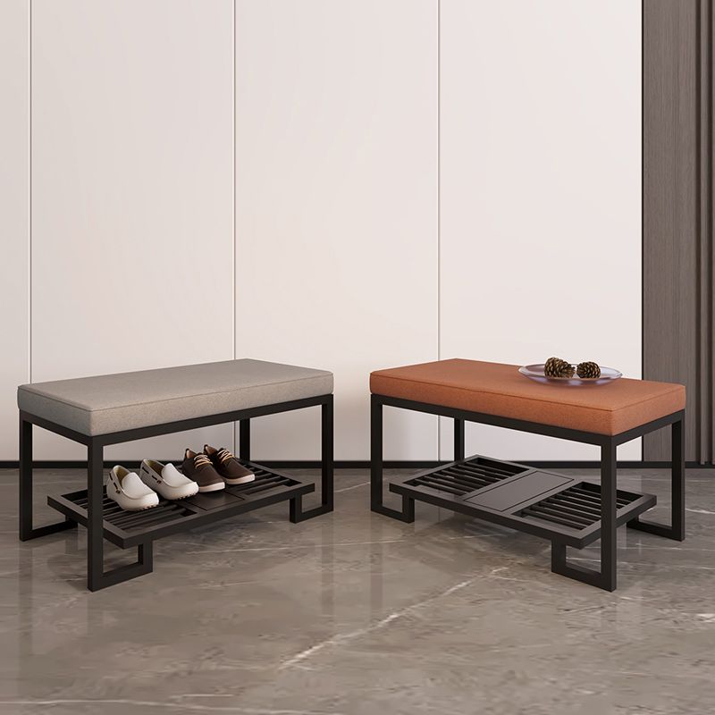 Modern Solid Color Bench Upholstered Entryway Bench with Storage Clearhalo 'Benches' 'Chairs & Seating' 'furn' 'furn_benches' 'Furniture' 'Living Room Furniture' 1200x1200_5a5e11be-6560-4a54-b532-84dc644a74ca