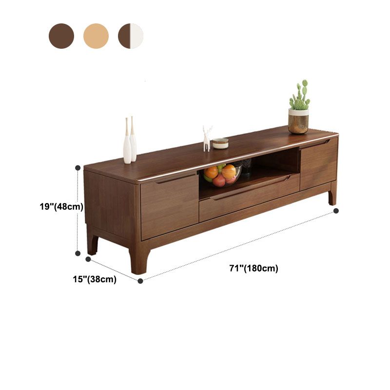 Mueble de TV nórdico de madera maciza, mueble de TV pequeño y moderno para dormitorio familiar, sala de estar, consola