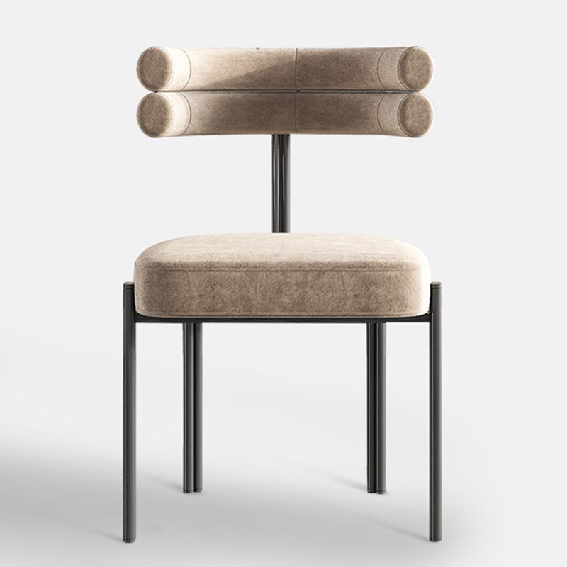 Upholstered Dining Room Chair Modern Open Back Dining Side Chair
