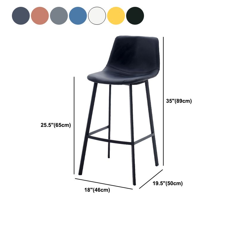 Industriële stijl Barstool Indoor Black 4 Legs Bar Stool voor coffeeshop