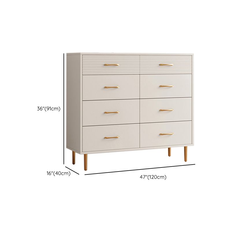Contemporary Bar Pulls Accent Chest Straight Legs White Accent Chest with Drawer Clearhalo 'Cabinets & Chests' 'cabinets_chests' 'furn' 'furn_cabinets_chests' 'Furniture' 'Living Room Furniture' 1200x1200_5a628eef-58ed-4209-88a8-609dde68d091