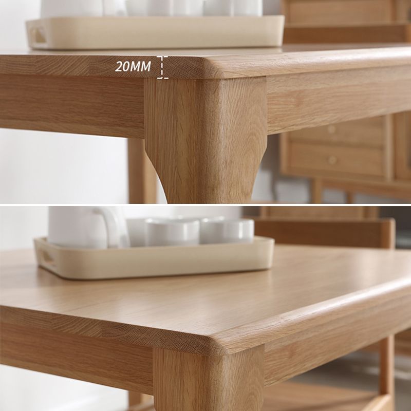 Square Industrial Dining Table Wood Color Fixed Table with White Oakwood Clearhalo ' dining_table' 'Dining Tables & Seating' 'Dining Tables' 'furn' 'furn_dining_table' 'Furniture' 'furniture_dining_table' 'Kitchen & Dining Furniture' 'kitchen&dining_furn' 'kitchen' 'kitchen_dining_table' 1200x1200_5a63356c-3797-45b8-ab8f-b28dddb0c6a8
