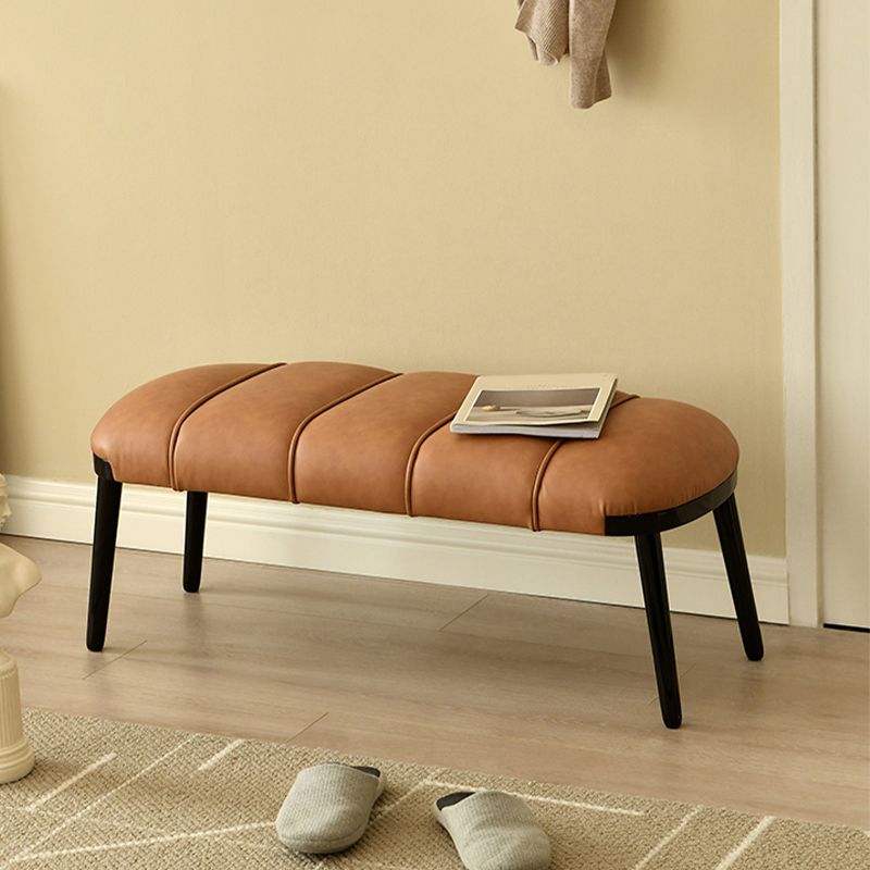 Contemporary Upholstered Bench Home Seating Bench with 4 Legs Clearhalo 'Benches' 'Chairs & Seating' 'furn' 'furn_benches' 'Furniture' 'Living Room Furniture' 1200x1200_5a63816a-f95c-4a05-82e1-1a366599cc11