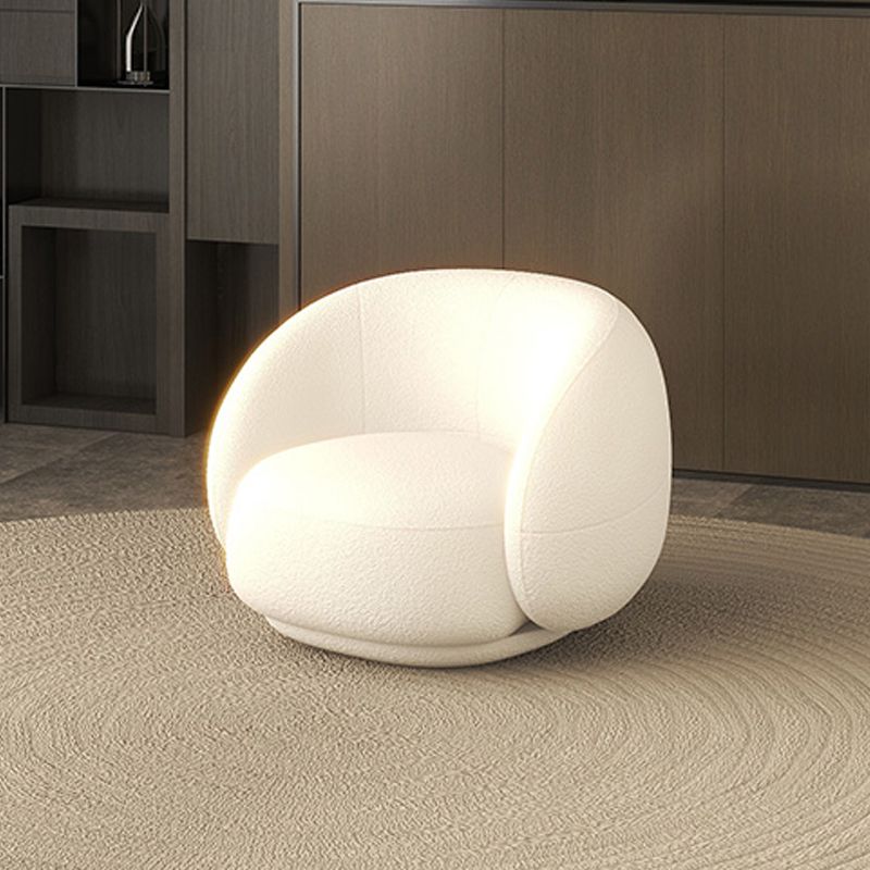 Canapé canapé incurvé contemporain de 27,55 pouces de haut pour le salon