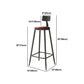 Indoor Bar Table Set Pine Solid Wood 1/7 Pcs Iron Base Bar Table and Stools Clearhalo 'Bar Furniture' 'furn' 'furn_home_bar_bar_sets' 'Furniture' 'Home Bars & Bar Sets' 'home_bar_bar_sets' 'Kitchen & Dining Furniture' 1200x1200_5a64d8d4-edc8-4759-9d67-8ecaac43789a