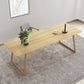 Rectangle Industrial Dining Table Solid Wood Fixed Table for Kitchen Clearhalo ' dining_table' 'Dining Tables & Seating' 'Dining Tables' 'furn' 'furn_dining_table' 'Furniture' 'furniture_dining_table' 'Kitchen & Dining Furniture' 'kitchen&dining_furn' 'kitchen' 'kitchen_dining_table' 1200x1200_5a650a87-8708-4fc8-98a4-5a28b7b72ba5