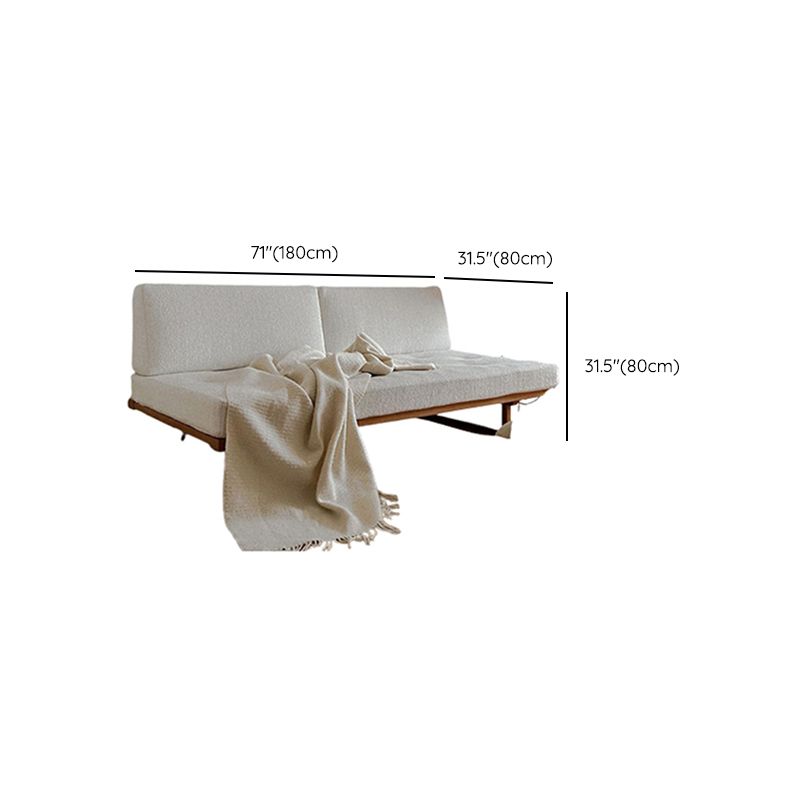 31,49 "Hochwäschesofa weißes armloses Sofa mit Kissen für Wohnzimmer