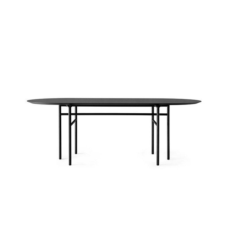 Oval Solid Wood Table Industrial Black Metal Legs for Office Clearhalo 'furn' 'furn_office_desk' 'Furniture' 'furniture_office_desk' 'Office Desks' 'Office Furniture' 'office_desk' 1200x1200_5a669476-a255-40ec-bf26-916106040b31