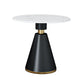 Metal Traditional Luxury Round Table Sintered Stone Top Indoor Table with Pedestal Base