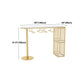 Glam 41.3"H Iron Bar Table Marble White Top Specialty Bistro Table in Gold Clearhalo 'Bar Furniture' 'Bar Tables' 'bar_tables' 'furn' 'furn_bar_tables' 'Furniture' 'furniture_bar_tables' 'Kitchen & Dining Furniture' 'kitchen&dining_furn' 'kitchen' 1200x1200_5a67b059-1c39-4b38-94c6-b9e747cfc66a