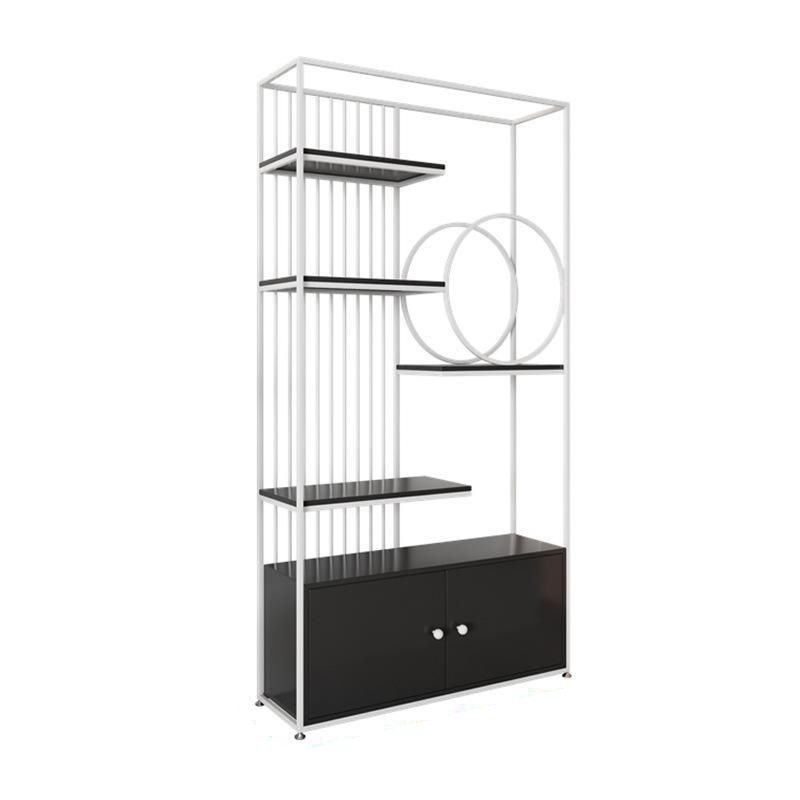 11.8" W Modern Metal Bookcase with Rectangular Shelves Etagere Bookshelf Clearhalo 'Bookcases' 'furn' 'furn_bookcases' 'Furniture' 'Office Furniture' 1200x1200_5a685c84-6e12-4df9-8d10-83faf76793fe