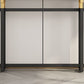 Rectangle Marble Top Console Table with Iron Trestle Base for Hall Clearhalo 'Console Tables' 'console_tables' 'Entry & Mudroom Furniture' 'furn' 'furn_console_tables' 'Furniture' 1200x1200_5a68db7f-7716-4197-b5ab-2d67df083177