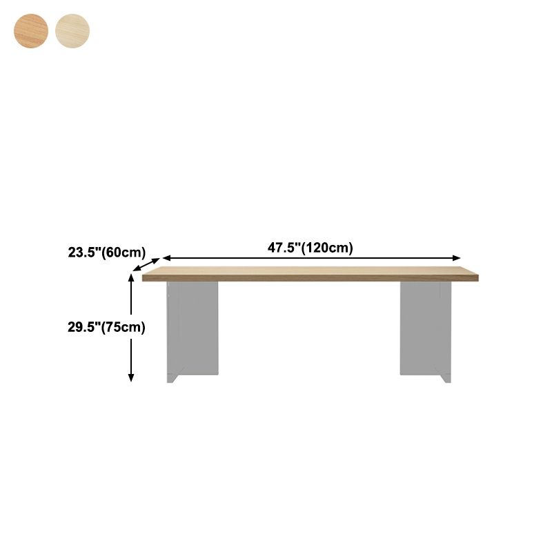 Modern Wood Table in Brown for Restaurant Rectangle Table with Acrylic Base Clearhalo 'Dining Tables & Seating' 'Dining Tables' 'dining_table' 'furn' 'furn_dining_table' 'Furniture' 'furniture_dining_table' 'Kitchen & Dining Furniture' 1200x1200_5a69c8b3-dec5-4daa-b037-82f180a3ccee