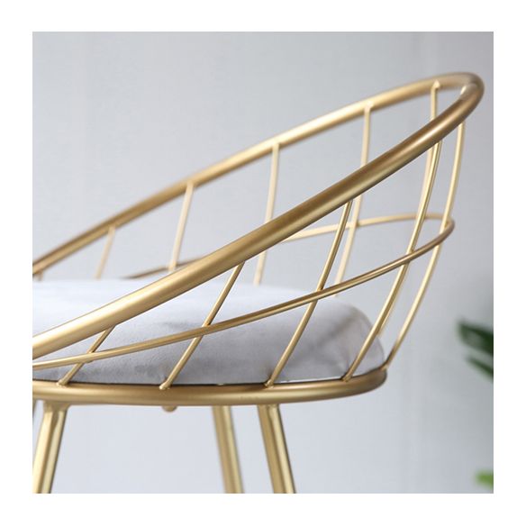 Contemporary Style Counter Stool Upholstered Bar Stool with Metal Base Clearhalo 'Bar Furniture' 'Bar Stools' 'bar_stools' 'furn' 'furn_bar_stools' 'Furniture' 'Kitchen & Dining Furniture' 1200x1200_5a69f9f4-2c33-42d7-a7d5-e4b86d3259a0