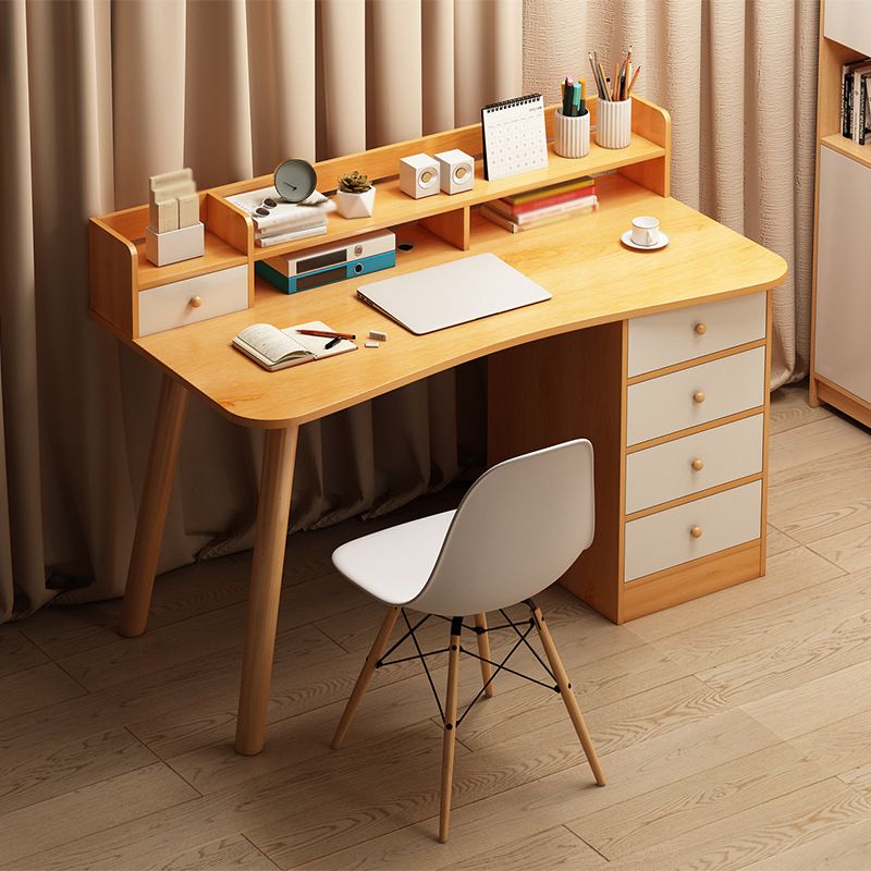 MODERNA Freeform Desk Office Home Desa di scrittura in legno artificiale con cassetto