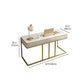 Descrito de la oficina de 1 cortesía de Glam Style Metal Writing Writing Desk for Office