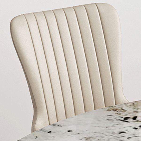 Glam 1/4/5/7 Pieces Rectangle Dining Table Set with Sintered Stone Scalable Dinette Set Clearhalo 'Dining Room Sets' 'Dining Tables & Seating' 'dining_room_set' 'furn' 'furn_dining_room_set' 'Furniture' 'furniture_dining_room_set' 'Kitchen & Dining Furniture' 'kitchen&dining_furn' 'kitchen' 1200x1200_5a6f2ba6-45a9-4060-a4a3-6fd86753f77d