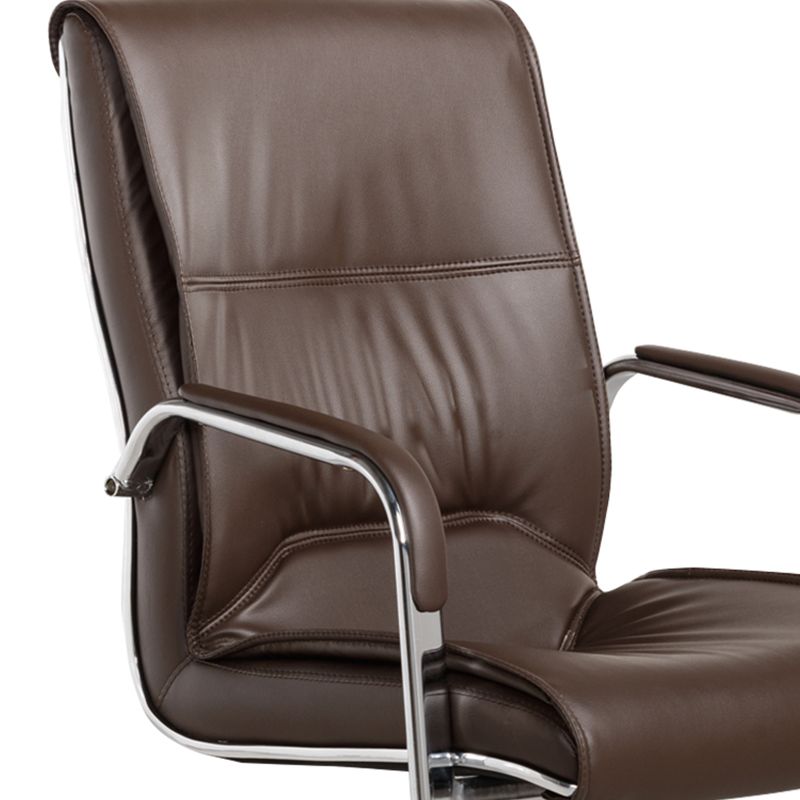 Modern Computer Faux Leather Chair Ergonomic Office Chair with Upholstered Clearhalo 'furn' 'furn_office_chair' 'Furniture' 'Office Chairs' 'Office Furniture' 'office_chair' 1200x1200_5a722822-fc18-4306-8ce2-6843c9b6f485