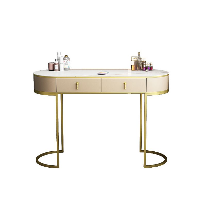 Glam 29.52 " H Slate Top Vanity Stool with Drawers Dressing Table Clearhalo 'Bedroom Furniture' 'furn' 'furn_makeup_vanities' 'Furniture' 'Makeup Vanities' 'makeup_vanities' 1200x1200_5a72cb61-71e4-43c0-8d69-fe42d3944754