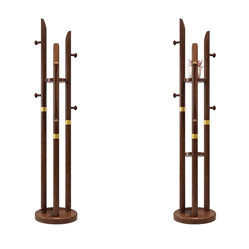 Massives Holz Eingangsschichtbügel traditioneller Stil einfacher Heimatbodenschatzregal