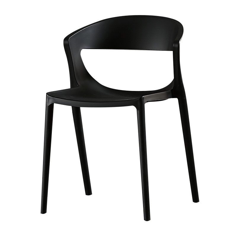 Modern Dining and Accent Chairs Indoor-Outdoor Plastic Open Back Side Chair Clearhalo ' kitchen&dining_furn' 'Dining Chairs' 'Dining Tables & Seating' 'dining_chair' 'Furniture' 'furniture_dining_chair' 'Kitchen & Dining Furniture' 'kitchen' 1200x1200_5a73cb5a-93c6-4a1e-9cee-04044b7a9d94