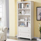 Closed Back Modern Bookcase Standard White Wooden Bookshelf with Shelves Clearhalo 'Bookcases' 'furn' 'furn_bookcases' 'Furniture' 'Office Furniture' 1200x1200_5a73ef94-0288-486c-a01b-c04f9a1972ab
