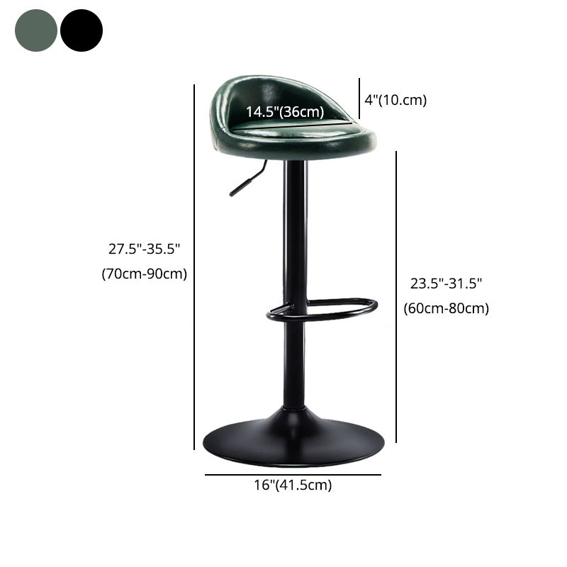 Modern Adjustable Rotatable Counter Stool Steel Bedroom Bar Stool with Cushion Clearhalo 'Bar Furniture' 'Bar Stools' 'bar_stools' 'furn' 'furn_bar_stools' 'furniture_bar_stools' 'Kitchen & Dining Furniture' 'kitchen&dining_furn' 'kitchen' 'kitchen_furn' Furniture' 1200x1200_5a747ad4-9e64-4ce6-b4d2-0ae3e5b8967b