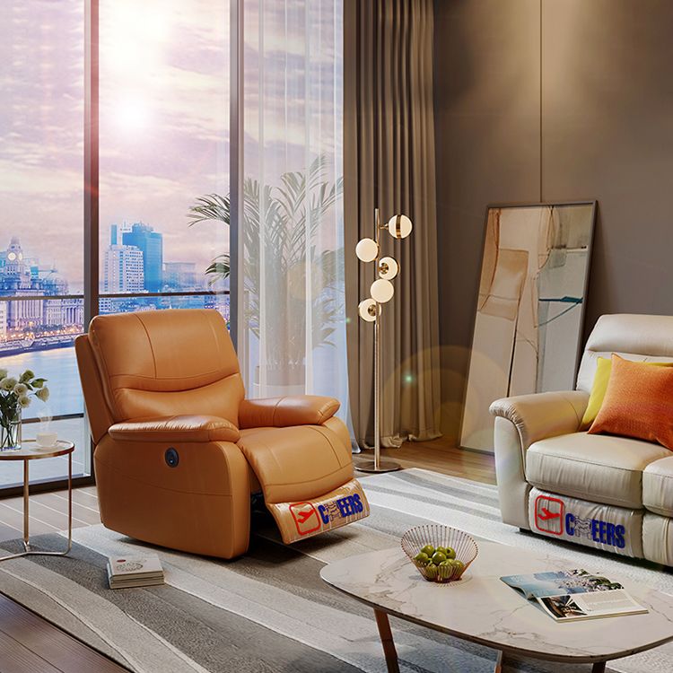 Genuine Leather Standard Recliner Power-Push Botton Recliners Clearhalo 'Chairs & Seating' 'furn' 'furn_recliners' 'Furniture' 'Living Room Furniture' 'Recliners' 1200x1200_5a7499f9-f208-406d-be57-922815ec04d6