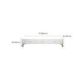 Glam 16" W TV Media Stand Enclosed Storage TV Stand Console with Drawers