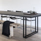 Industrial Dinning Table with Black Wood Rectangle Dining Table for Kitchen Clearhalo 'Dining Tables & Seating' 'Dining Tables' 'dining_table' 'furn' 'furn_dining_table' 'Furniture' 'Kitchen & Dining Furniture' 1200x1200_5a77dadd-6925-4533-81ff-17f888be1514