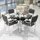 Modern Style Tempered Glass Dining Table Tripod Base Dining Site Table for Dining Room Clearhalo ' dining_table' 'Dining Tables & Seating' 'Dining Tables' 'furn' 'furn_dining_table' 'Furniture' 'furniture_dining_table' 'Kitchen & Dining Furniture' 'kitchen&dining_furn' 'kitchen' 'kitchen_dining_table' 1200x1200_5a79a48b-5884-4a6e-b41c-d0f47b76189b