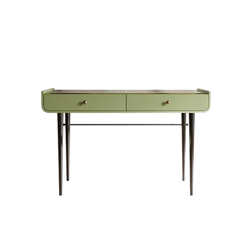Tables de vanité verte de 16,53 "de largeur de largeur avec 2 tiroirs de rangement