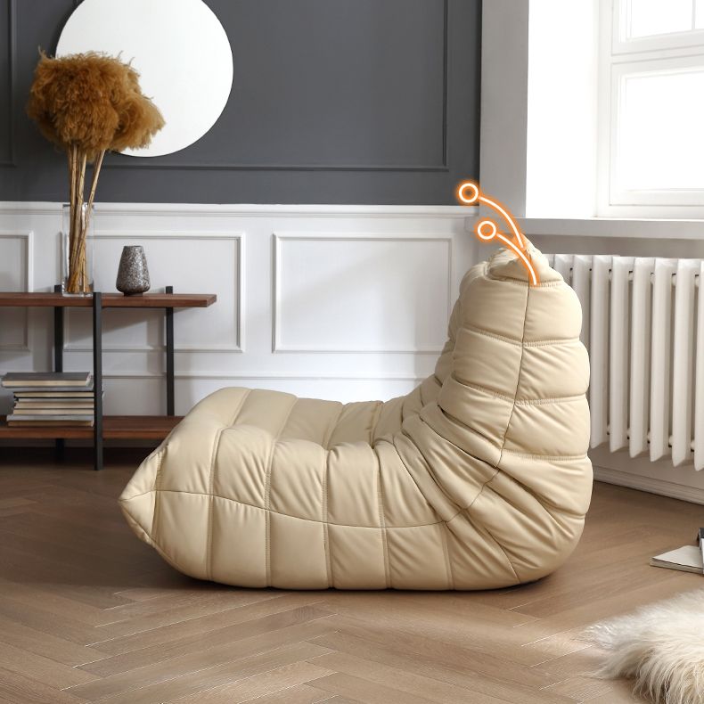 Armless Sofa Sewn Pillow Back Contemporary Sofa for Living Room Clearhalo 'furn' 'furn_sofas' 'Furniture' 'Living Room Furniture' 'Sofa' 'sofas' 1200x1200_5a7d0e11-611a-4853-8b06-167ff4d93306