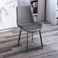 Glam Faux Leather Dining Chairs Metal Dining Room Chairs for Restaurant Use