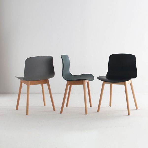 Contemporary Wood Dining Chairs Upholstered Armless Dining Chairs for Restaurant Clearhalo ' kitchen&dining_furn' 'Dining Chairs' 'Dining Tables & Seating' 'dining_chair' 'furn' 'furn_dining_chair' 'Furniture' 'furniture_dining_chair' 'Kitchen & Dining Furniture' 'kitchen' 1200x1200_5a7e28ff-890b-4462-95fd-7741cf3d9621