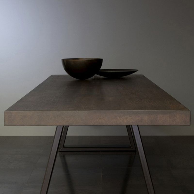 Wooden Table Medieval Modern Style Simple Family Rectangular Dining Table Clearhalo 'Dining Tables & Seating' 'Dining Tables' 'dining_table' 'furn' 'furn_dining_table' 'Furniture' 'Kitchen & Dining Furniture' 1200x1200_5a7fb8a0-8a59-4ac4-854c-8a6d87dc1427