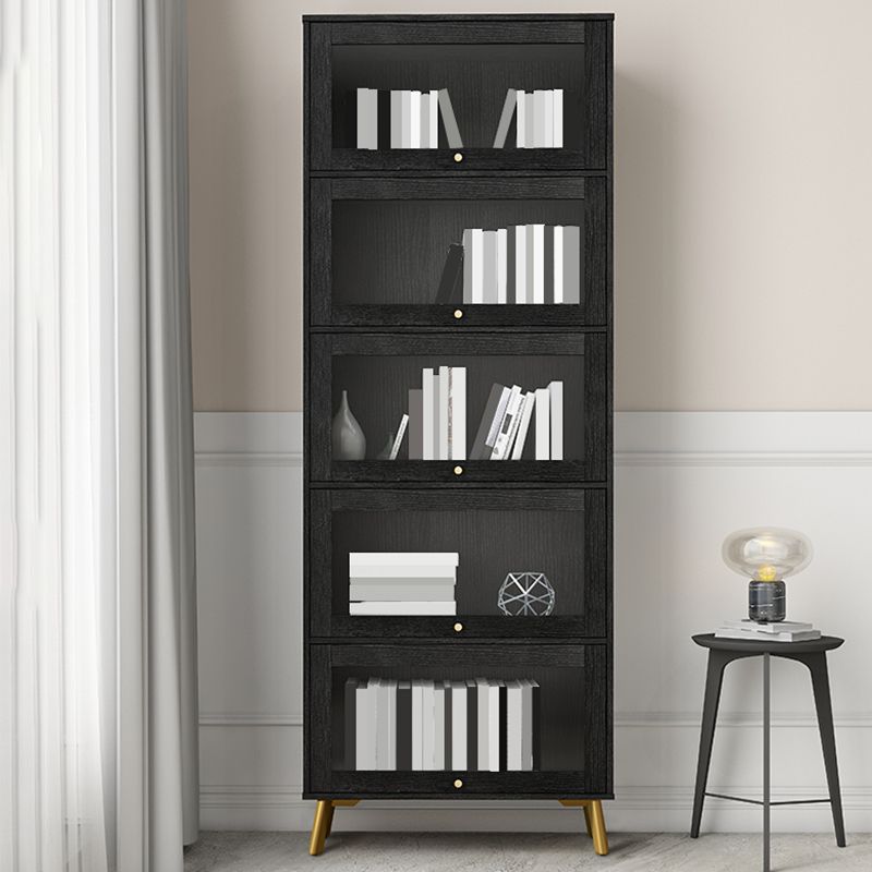 Libreria moderna in legno, libreria geometrica per qualsiasi stanza, 12 "W