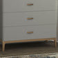 Cómoda cómoda de almacenamiento de estilo moderno, cómoda de almacenamiento de madera maciza para dormitorio