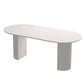 Modern Oval Dining Table Sintered Stone Dining Table for Kitchen