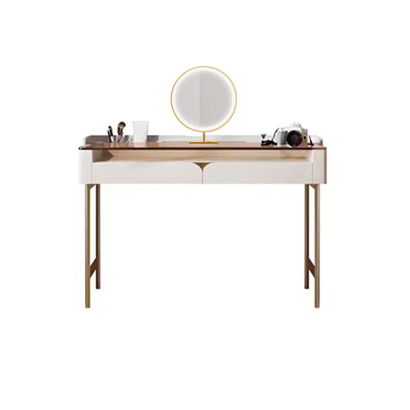 Glass Top Makeup Vanity Desk Storage Box Makeup Vanity Set with Drawer Clearhalo 'Bedroom Furniture' 'furn' 'furn_makeup_vanities' 'Furniture' 'Makeup Vanities' 'makeup_vanities' 1200x1200_5a82fdac-5bdd-41ac-8615-b685293952a8