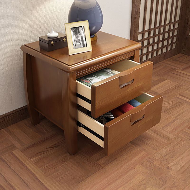 Solid Wood Nightstand Contemporary Bedside Cabinet with 2 Drawers Clearhalo 'Bedroom Furniture' 'furn' 'furn_night_stand' 'Furniture' 'night_stand' 'Nightstands' 1200x1200_5a83cd00-7980-48ed-9821-8e3fdf455ae9