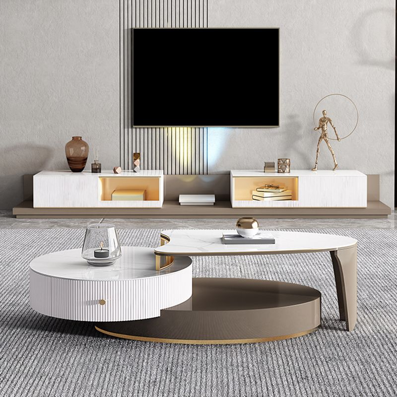 Modern TV Media Stand Stone TV Media Console for Living Room Clearhalo 'furn' 'furn_tv_stands_entertainment_centers' 'Furniture' 'Living Room Furniture' 'TV Stands & Entertainment Centers' 'TV Stands & Media Storage Furniture' 'tv_stands_entertainment_centers' 1200x1200_5a857704-a5ff-4483-b0a9-896c3e3edf58