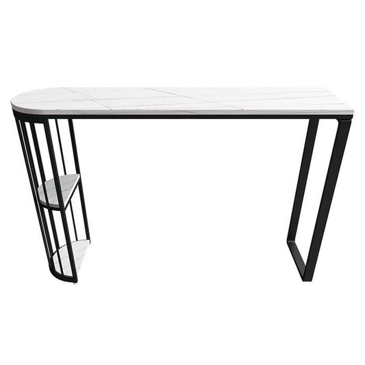 Contemporary Sintered Stone Table Dining Bar Counter Table for Kitchen Clearhalo 'Bar Furniture' 'Bar Tables' 'bar_tables' 'furn' 'furn_bar_tables' 'Furniture' 'furniture_bar_tables' 'Kitchen & Dining Furniture' 1200x1200_5a887b53-1fe7-452d-80a3-40e74f739c75
