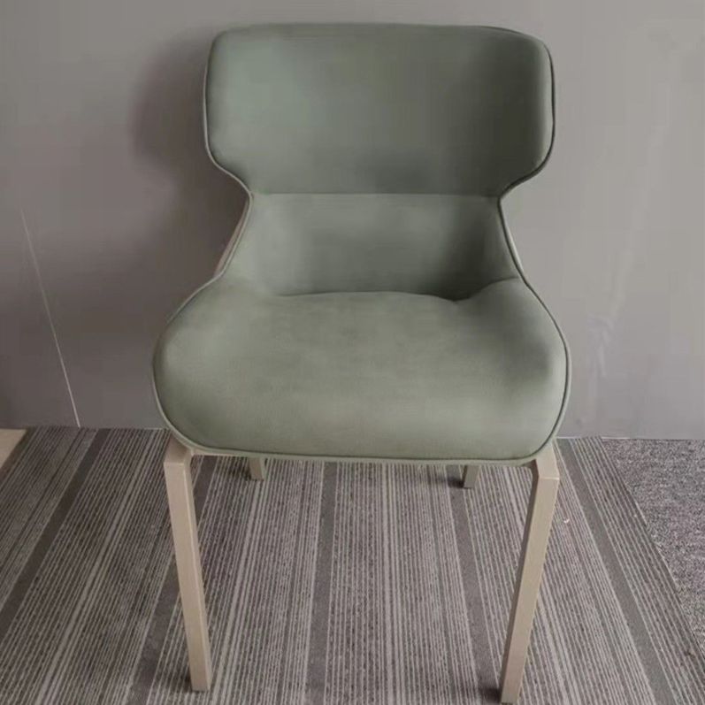 Glam Style Metal Chairs Set Solid Back Side Kitchen Dining Room Chairs Clearhalo ' kitchen&dining_furn' 'Dining Chairs' 'Dining Tables & Seating' 'dining_chair' 'furn' 'furn_dining_chair' 'Furniture' 'furniture_dining_chair' 'Kitchen & Dining Furniture' 'kitchen' 1200x1200_5a8c977a-f60f-4a41-8047-fb9ad55c5e90