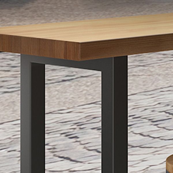 Ensemble de Table de Bar moderne, 1/3/4/5/6 pièces, ensemble de bistro rectangulaire en bois massif pour l'intérieur