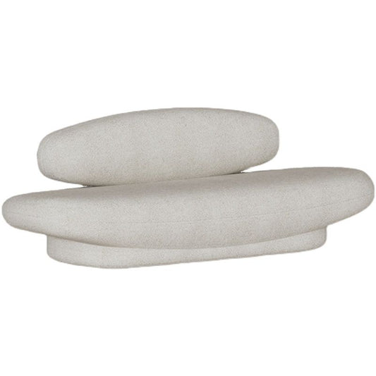 Skandinavischer Sofa -Stoff weiße Kissen armlosen Wohnzimmer Standard