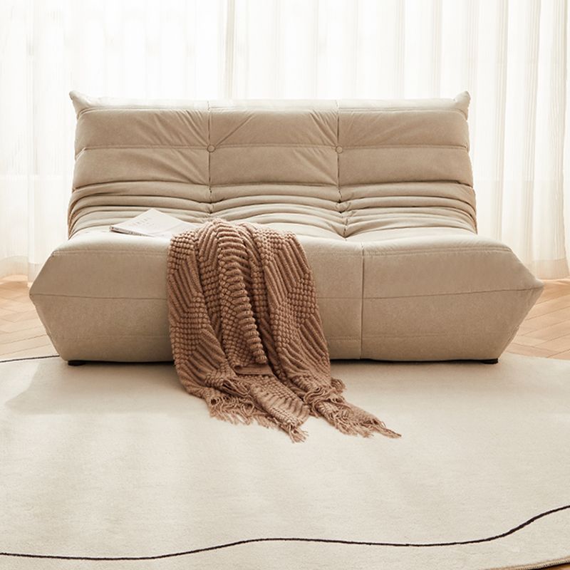 51.2" Wide Faux Leather Sofa Mid Century Tufted Armless Loveseat