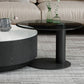 Round Stone Top Coffee Table Mid-Century Modern Cocktail Table Clearhalo 'Coffee & Accent Tables' 'Coffee Tables' 'coffee_tables' 'furn' 'furn_coffee_tables' 'Furniture' 'Living Room Furniture' 1200x1200_5a8f9b38-d8fd-47fc-b3c1-4c36e5b51359