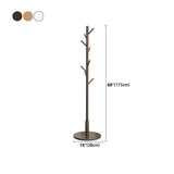 Modern Coat Hanger Wood Free Standing No Storage Entry Hall Tree