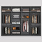 Contemporary Grey Storage Cabinet with Garment Rod Hinged Door Cabinet for Bedroom Clearhalo 'Armoires & Wardrobes' 'armoires_wardrobes' 'Bedroom Furniture' 'furn' 'furn_armoires_wardrobes' 'Furniture' 1200x1200_5a93c51d-96c1-4c78-93b8-b5203350c599